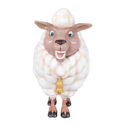 Comic Sheep Bell Life Size Statue