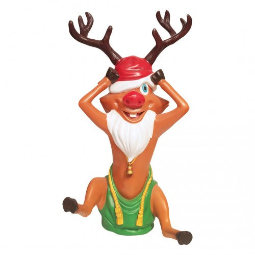 Reindeer Rudolph Santa Life Size Statue