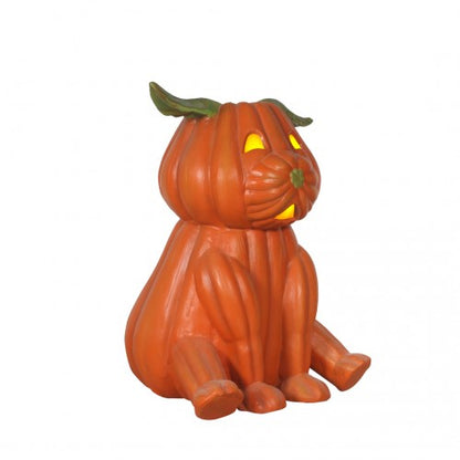 Pumpkin Dog Light Over Sized Statue