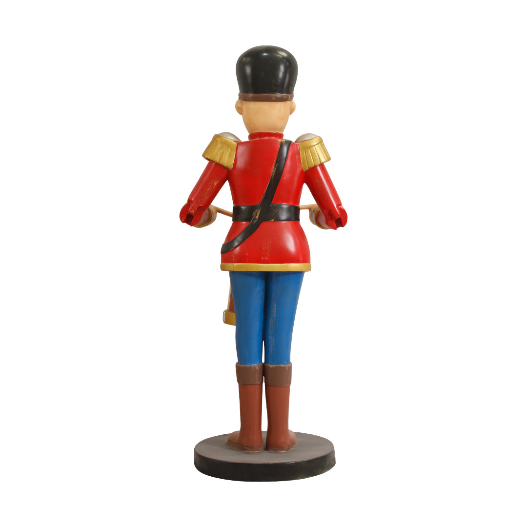 Toy Soldier Playing Drum Life Size Statue