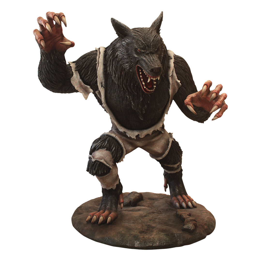 Werewolf Lunging Life Size Statue