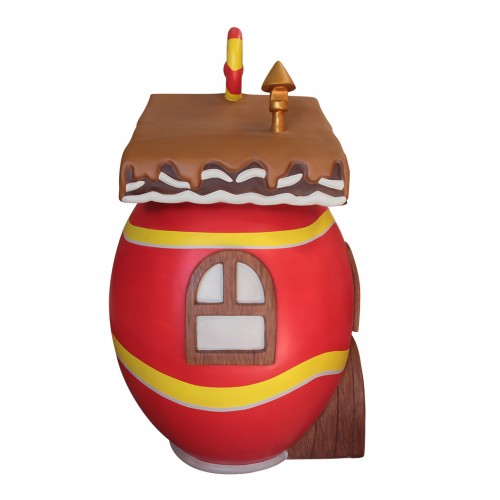 Easter Egg House Over Sized Statue