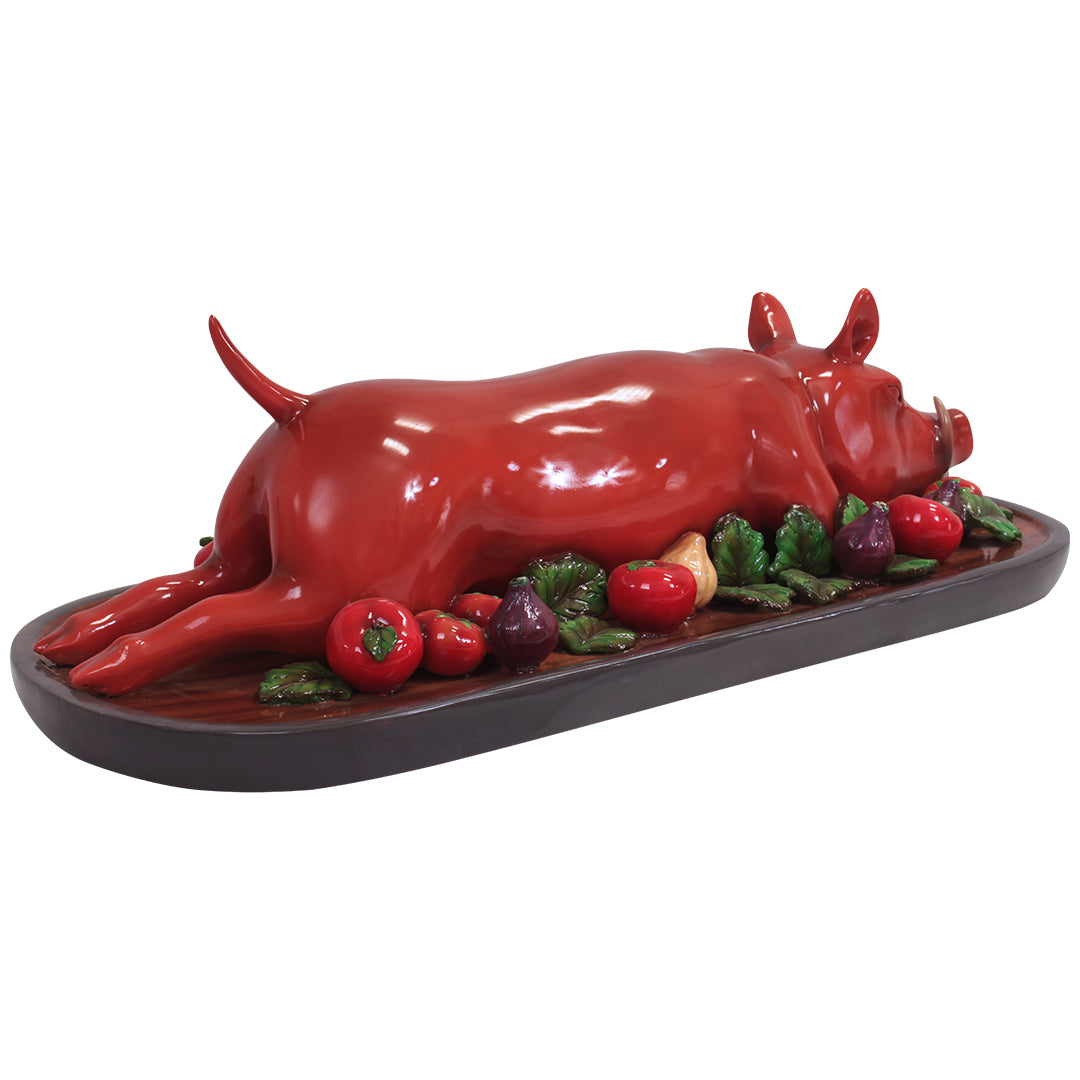 Roasted Pig Platter Life Size Statue