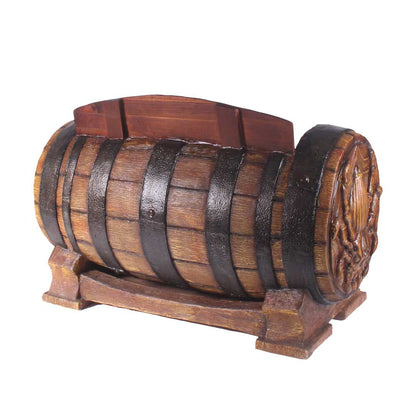 Pirate Barrel Spider Bench With Back Over Sized Statue