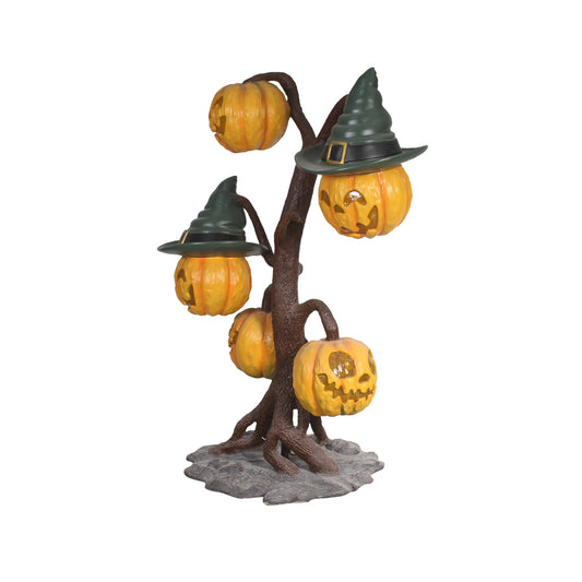 Pumpkin Lantern Tree Over Sized Statue