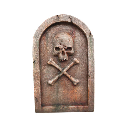 Pirate Tombstone Skull Life Size Statue