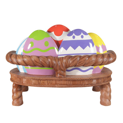 Easter Egg Bench Over Sized Statue