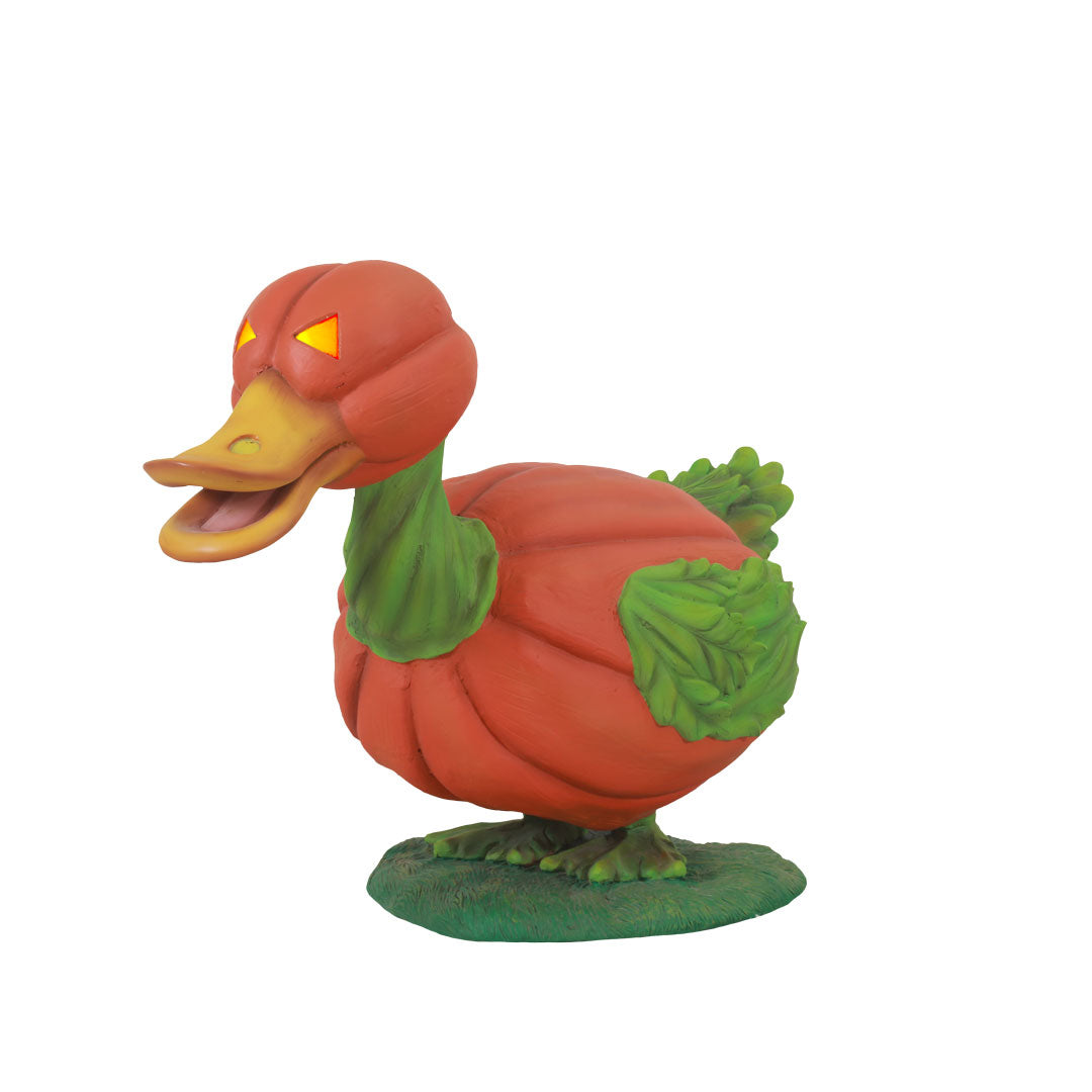 Pumpkin Duck Light Over Sized Statue