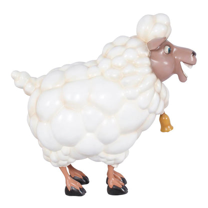 Comic Sheep Bell Life Size Statue