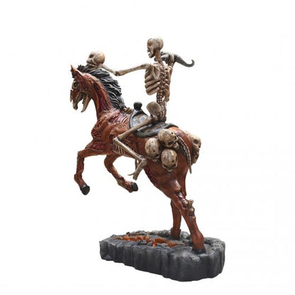 Skeleton Undead Rider And Horse Life Size Statue