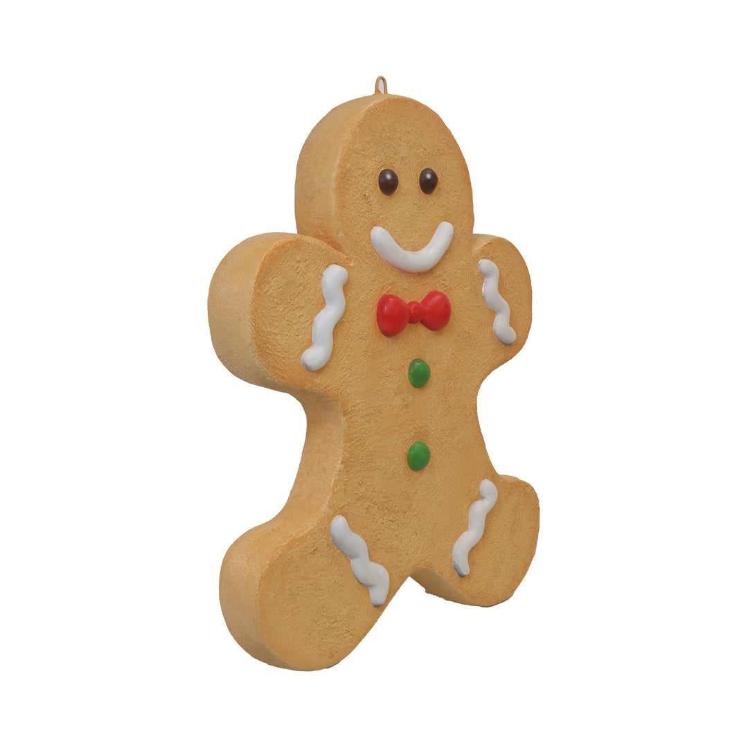 Gingerbread Man Hanging Over Sized Statue