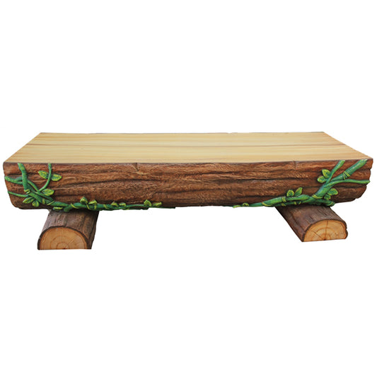 Wooden Bench Life Size Statue