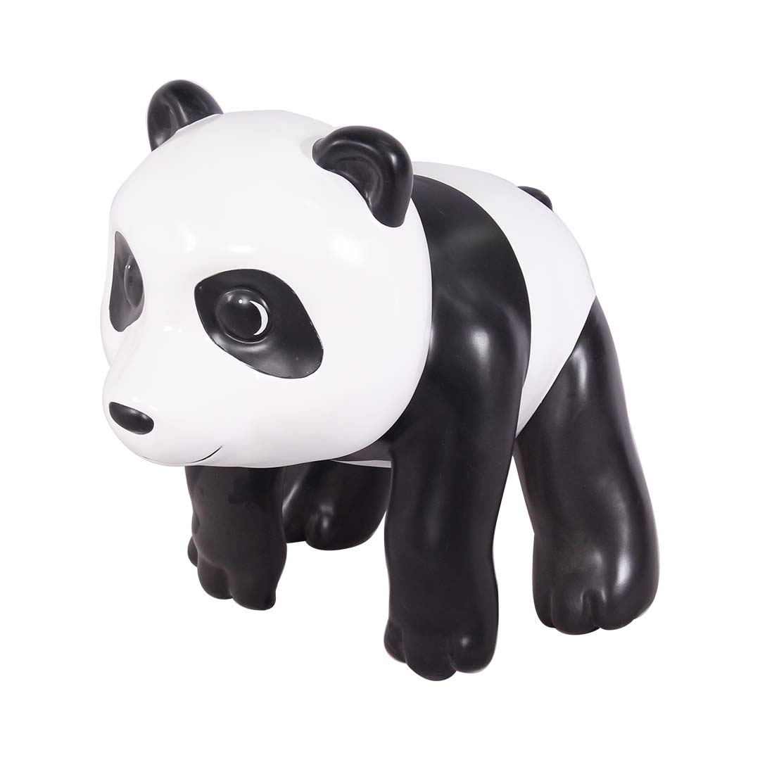 Panda Bear Cub Crawling Life Size Statue