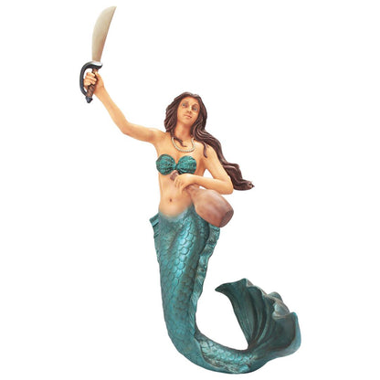 Mermaid Warrior Life Size Statue