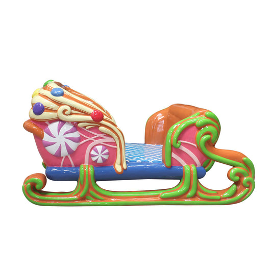 Candy Sleigh Over Sized Statue