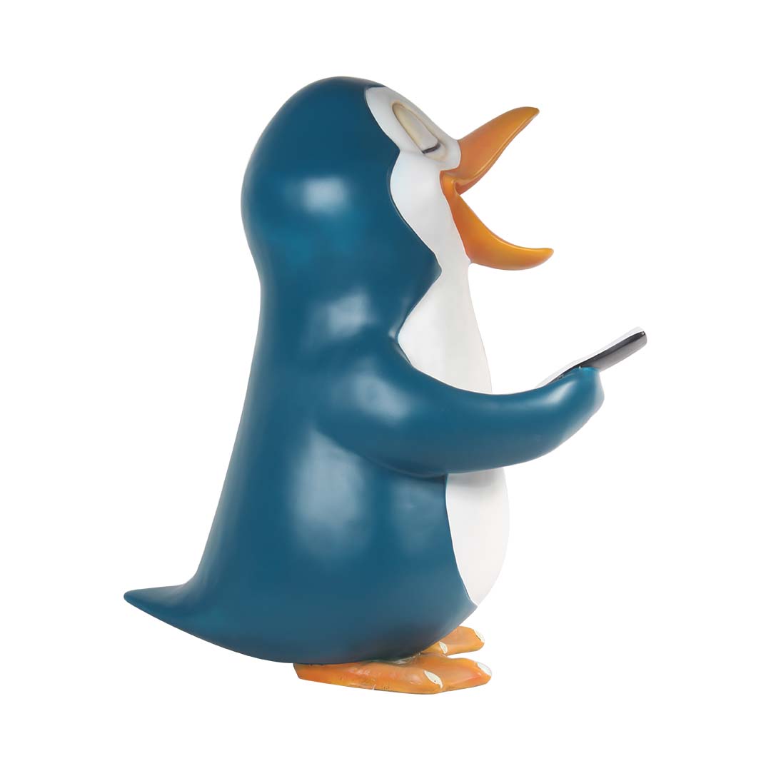Comic Penguin Squeek Singing Life Size Statue