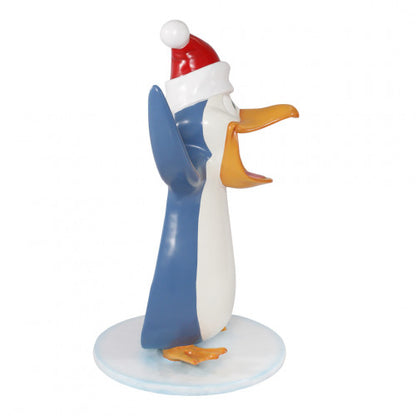 Penguin Holiday Photo Op Statue