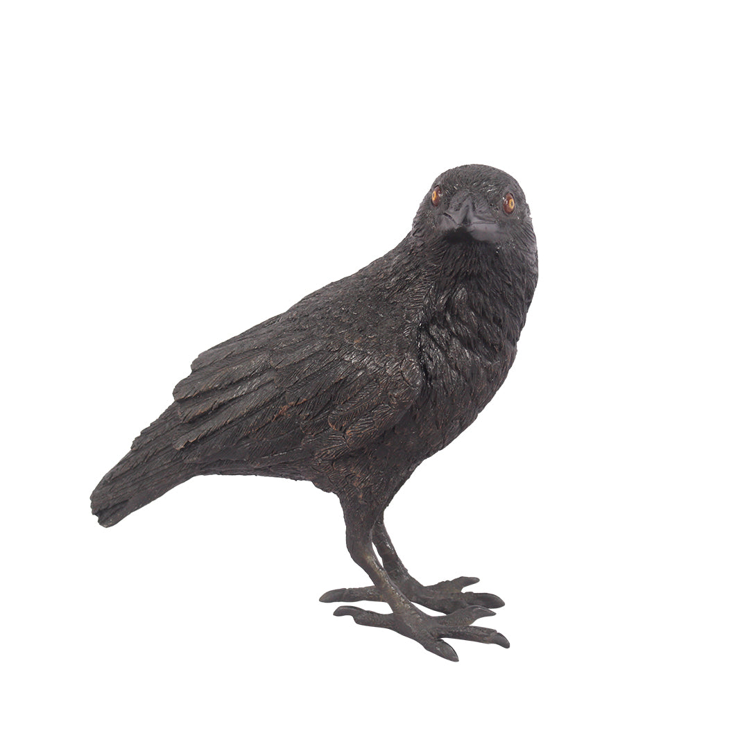 Crow Standing Life Size Statue