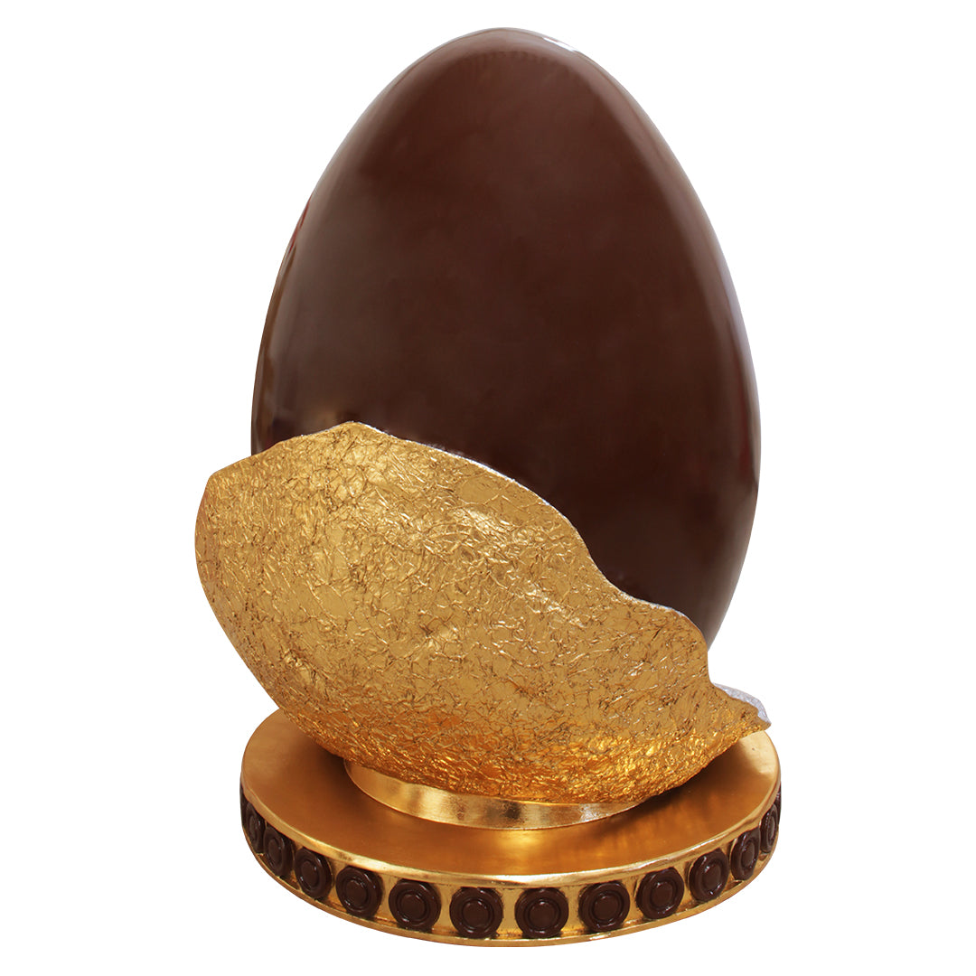 Chocolate Easter Egg Chair Over Sized Statue